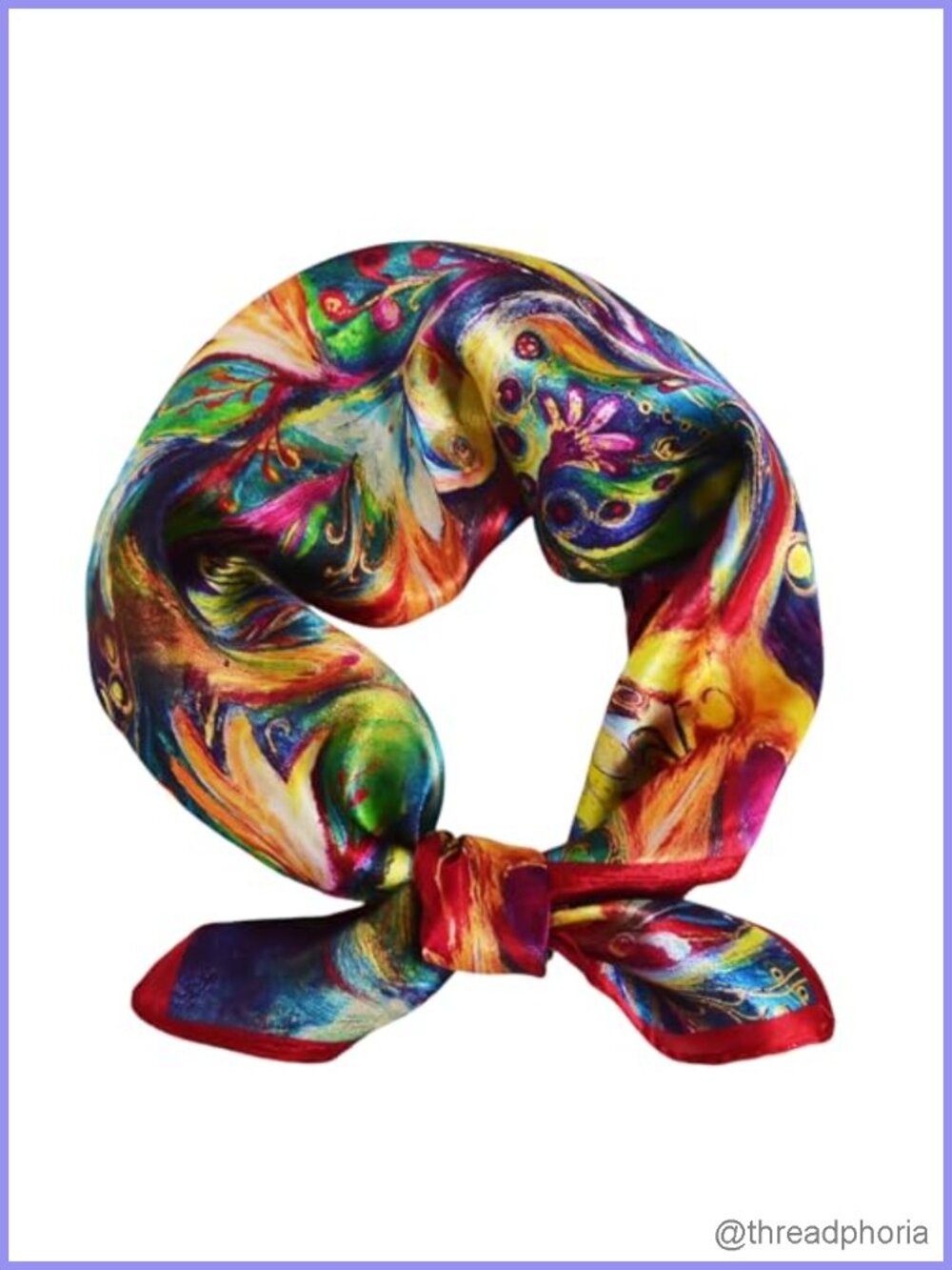 100% Mulberry Silk 21" Square Neck Scarf Fashion Scarf Silk Wrap